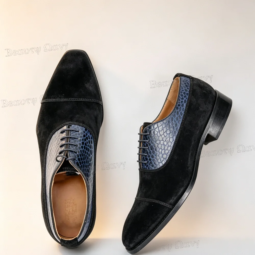 Black Patchwork Pebbled Leather Men Shoes Dress Pumps Square Heel Slip on Round Toe High Heel Shoes for Men Zapatos Para Hombres
Black Patchwork Pebbled Leather Men Shoes Dress Pumps Square Heel Slip on Round Toe High Heel Shoes for Men Zapatos Para Hombres