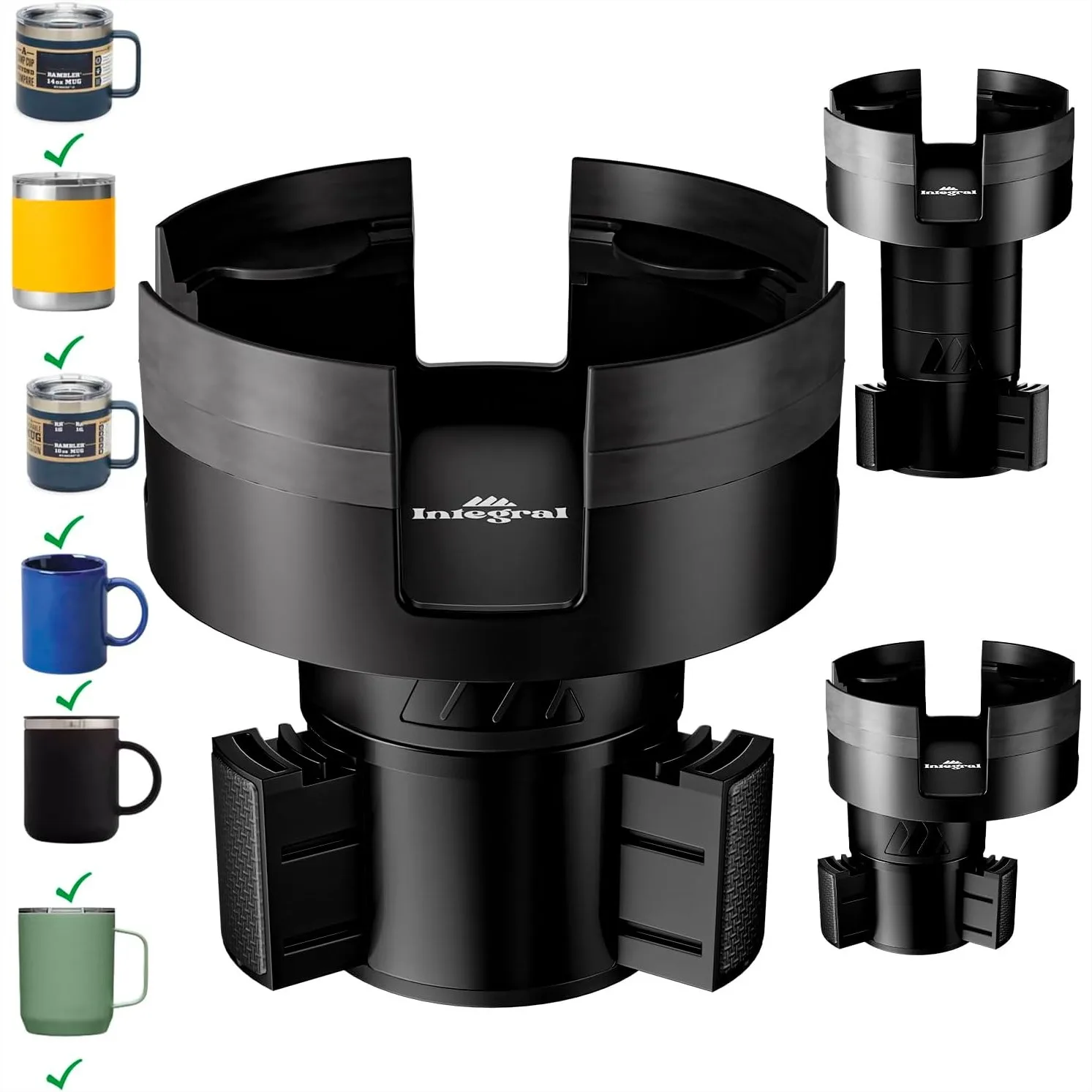 Expandable Car Cup Holder with Adjustable Base and Rubber Tabs - Fits Most Mugs and Ramblers for Secure, Convenient Driving
Expandable Car Cup Holder with Adjustable Base and Rubber Tabs - Fits Most Mugs and Ramblers for Secure, Convenient Driving