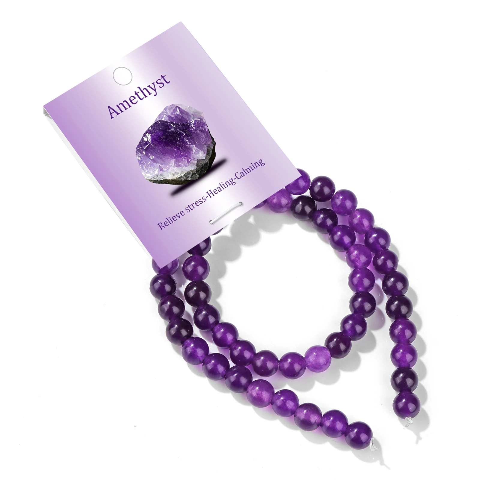 8MM Natural Amethysts Stone Round Beads Polished Loose Spacer Beaded Energy Healing Reiki Bead for Handmade Jewelry Making 50PCS
8MM Natural Amethysts Stone Round Beads Polished Loose Spacer Beaded Energy Healing Reiki Bead for Handmade Jewelry Making 50PCS
