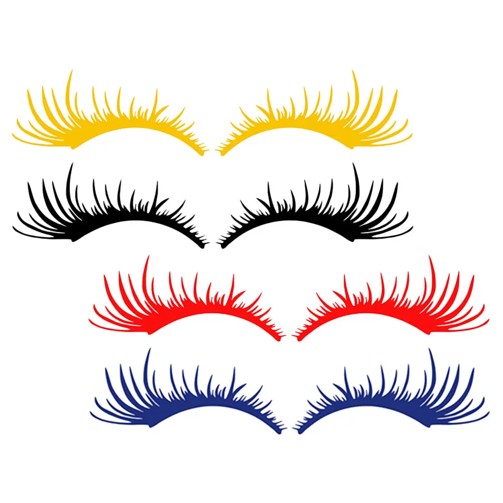 4 Pairs Car Stickers Funny Eyelashes for Headlights Women Auto Exterior Decor Black Red Yellow Blue PET Material
4 Pairs Car Stickers Funny Eyelashes for Headlights Women Auto Exterior Decor Black Red Yellow Blue PET Material