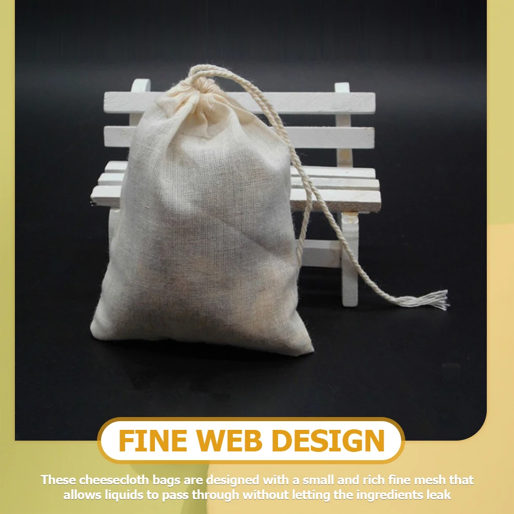 50pcs Cotton Gauze Bags Reusable Drawstring Spice Tea Coffee Filter Strainer Bags Non Woven Cloth Soup Cooking
50pcs Cotton Gauze Bags Reusable Drawstring Spice Tea Coffee Filter Strainer Bags Non Woven Cloth Soup Cooking