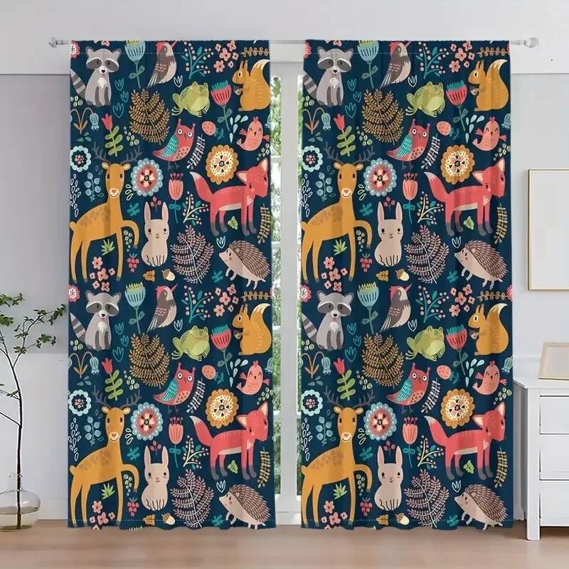 Симпатичные шторы с мультяшным принтом лесных животных, спальня и гостиная, украшение дома, украшение комнаты
Симпатичные шторы с мультяшным принтом лесных животных, спальня и гостиная, украшение дома, украшение комнаты