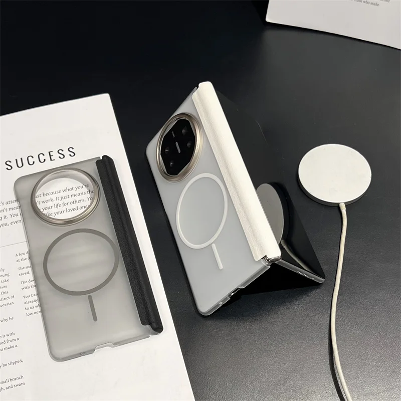 For Leather Huawei Mate X6 X5 X3 Case Hard Frosted Transparent middle hinge Magnetic wireless charging Protect Back Cover Shell
For Leather Huawei Mate X6 X5 X3 Case Hard Frosted Transparent middle hinge Magnetic wireless charging Protect Back Cover Shell