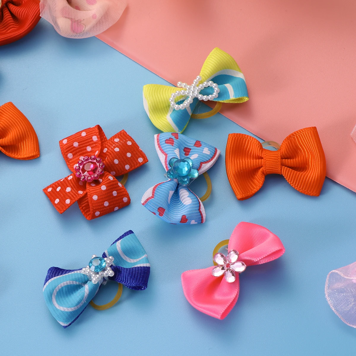 60 PCS Pet Dog Bow Accessories Elastic Bows for Small Dogs Hair Bands Ties Rubber Bowknot
60 PCS Pet Dog Bow Accessories Elastic Bows for Small Dogs Hair Bands Ties Rubber Bowknot