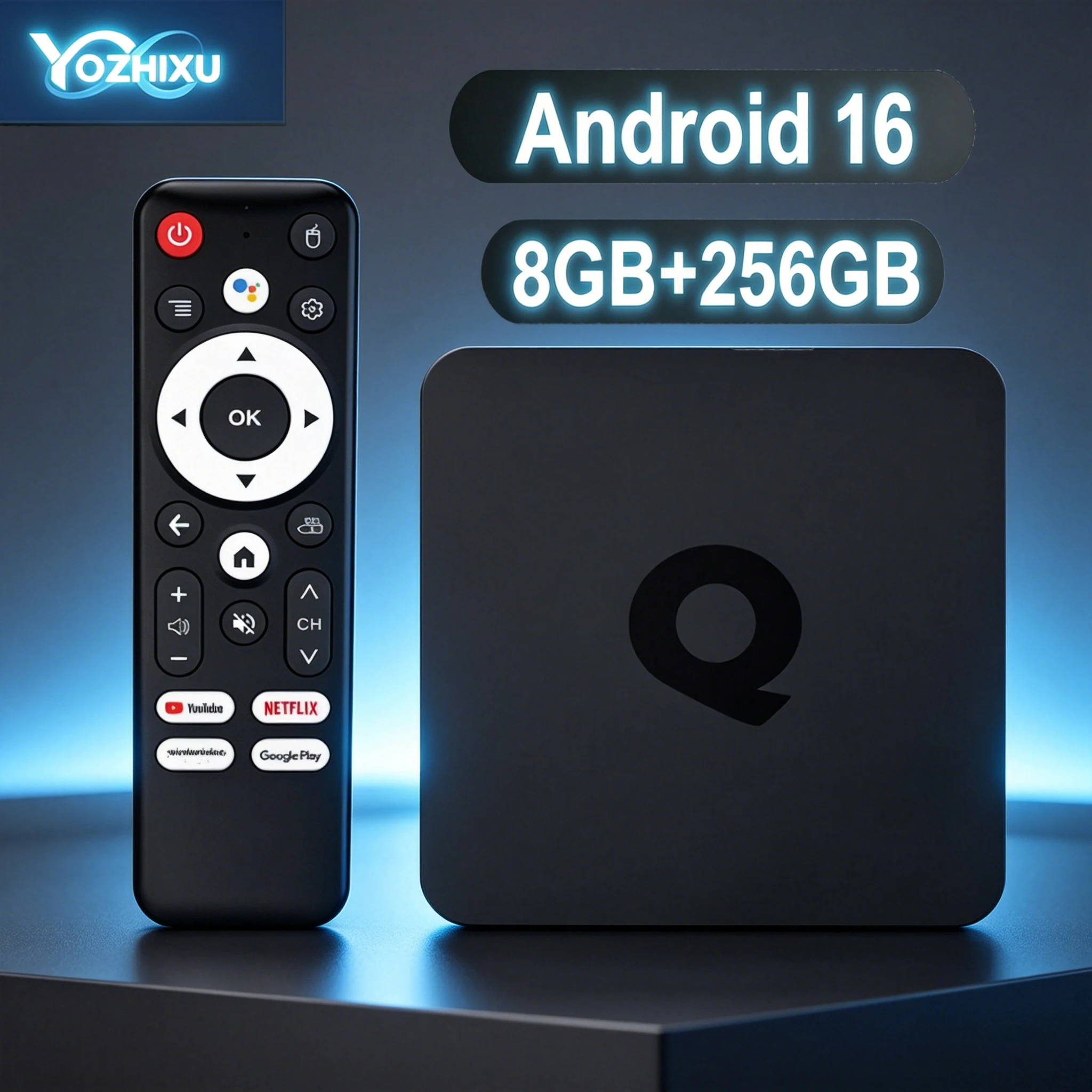 Q1 Android 16 Smart TV Box H313 8GB 256GB Support Google Netflix Media Player Dual Wifi BT5.4 Voice Remote 8K HDR10+ Set Top Box
Q1 Android 16 Smart TV Box H313 8GB 256GB Support Google Netflix Media Player Dual Wifi BT5.4 Voice Remote 8K HDR10+ Set Top Box