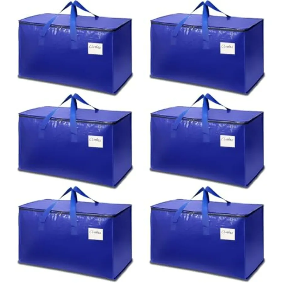 6-Pack Extra-Large Heavy-Duty Moving bags with Reinforced Handles, Durable Zippers and Waterproof Material — Perfect for Space-
6-Pack Extra-Large Heavy-Duty Moving bags with Reinforced Handles, Durable Zippers and Waterproof Material — Perfect for Space-
