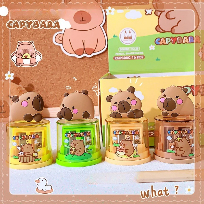 Kawaii Portable Capybara Pencil Sharpener Creative Cartoon Pencil Sharpener Office School Supplies Student Stationery Gifts 2025
Kawaii Portable Capybara Pencil Sharpener Creative Cartoon Pencil Sharpener Office School Supplies Student Stationery Gifts 2025