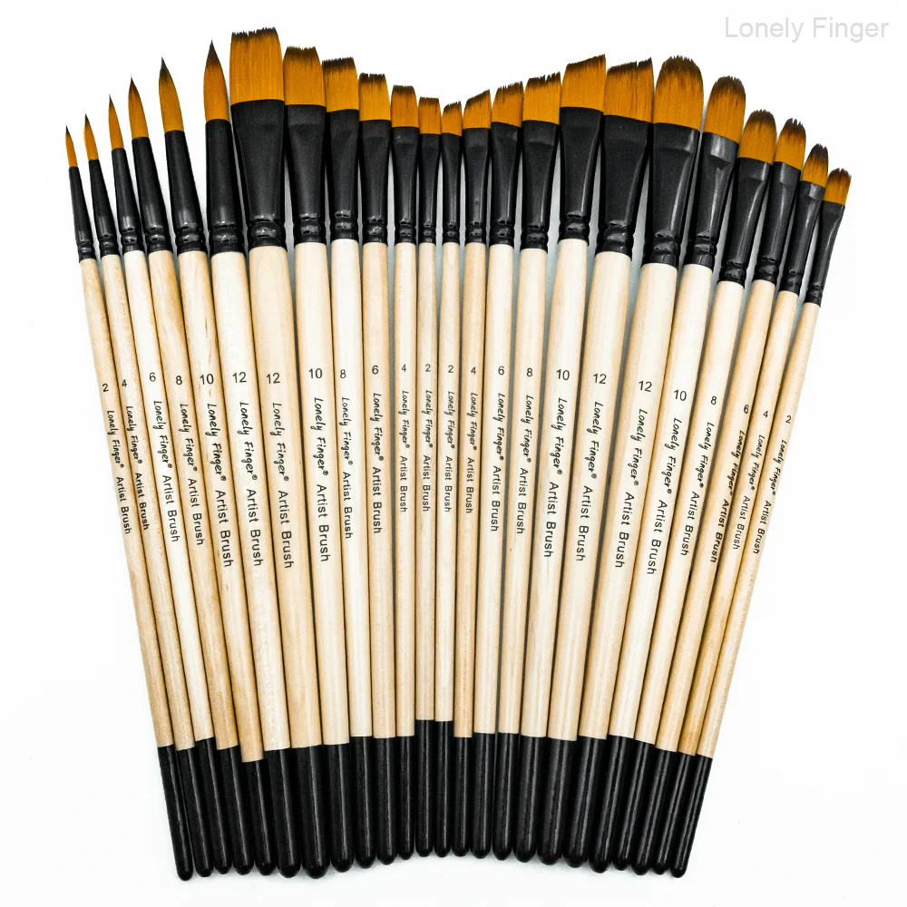 6/24 Pcs Artist Paint Brush Set for Watercolor, Acrylic, Oil and All Media, Suitable for Canvas, Paper, Ceramic, Nylon Hair, Woo
6/24 Pcs Artist Paint Brush Set for Watercolor, Acrylic, Oil and All Media, Suitable for Canvas, Paper, Ceramic, Nylon Hair, Woo