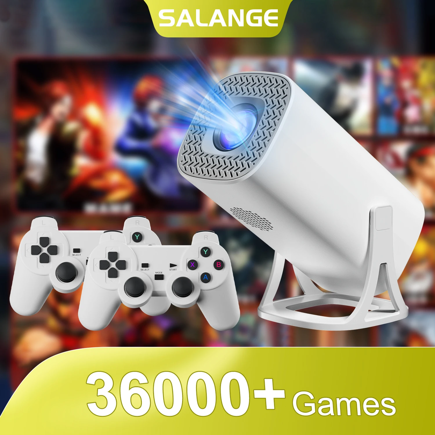 Salange S40MAX Android 11 игровой проектор 36000 + игровой беспроводной игровой контроллер 1280*720P портативный проектор для домашнего кинотеатра
Salange S40MAX Android 11 игровой проектор 36000 + игровой беспроводной игровой контроллер 1280*720P портативный проектор для домашнего кинотеатра