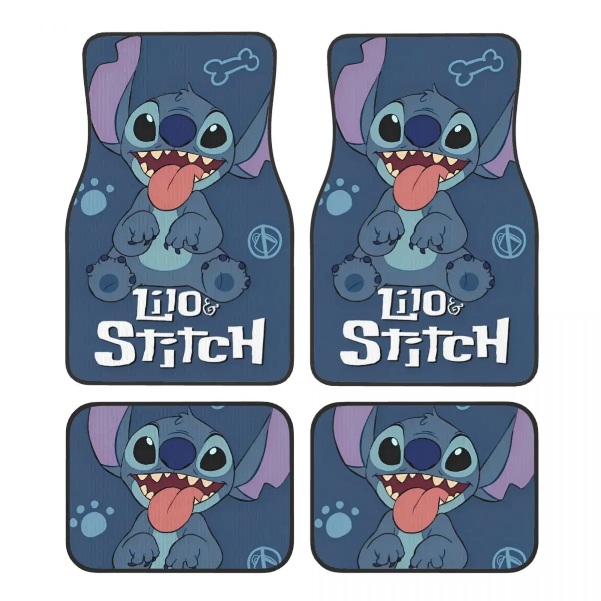 Stitch Car Floor Mats Carpet Full Set Anti-Slip Universal Automotive Floor Mat Fit for Sedans Cars 
Stitch Car Floor Mats Carpet Full Set Anti-Slip Universal Automotive Floor Mat Fit for Sedans Cars