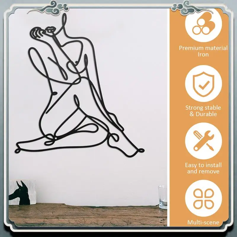Premium Minimalist Female Body Wire Art Decor Abstract Metal Woman Shape Wall Decor Wall Art Decor Metal Female Wall Decor
Premium Minimalist Female Body Wire Art Decor Abstract Metal Woman Shape Wall Decor Wall Art Decor Metal Female Wall Decor
