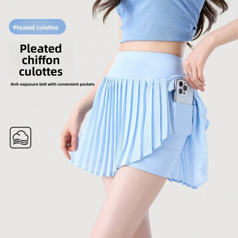 Irregular pleated tennis skirt for women, anti-exposure yoga high-waisted slimming half skirt, sports skirt, badminton skirt
Irregular pleated tennis skirt for women, anti-exposure yoga high-waisted slimming half skirt, sports skirt, badminton skirt