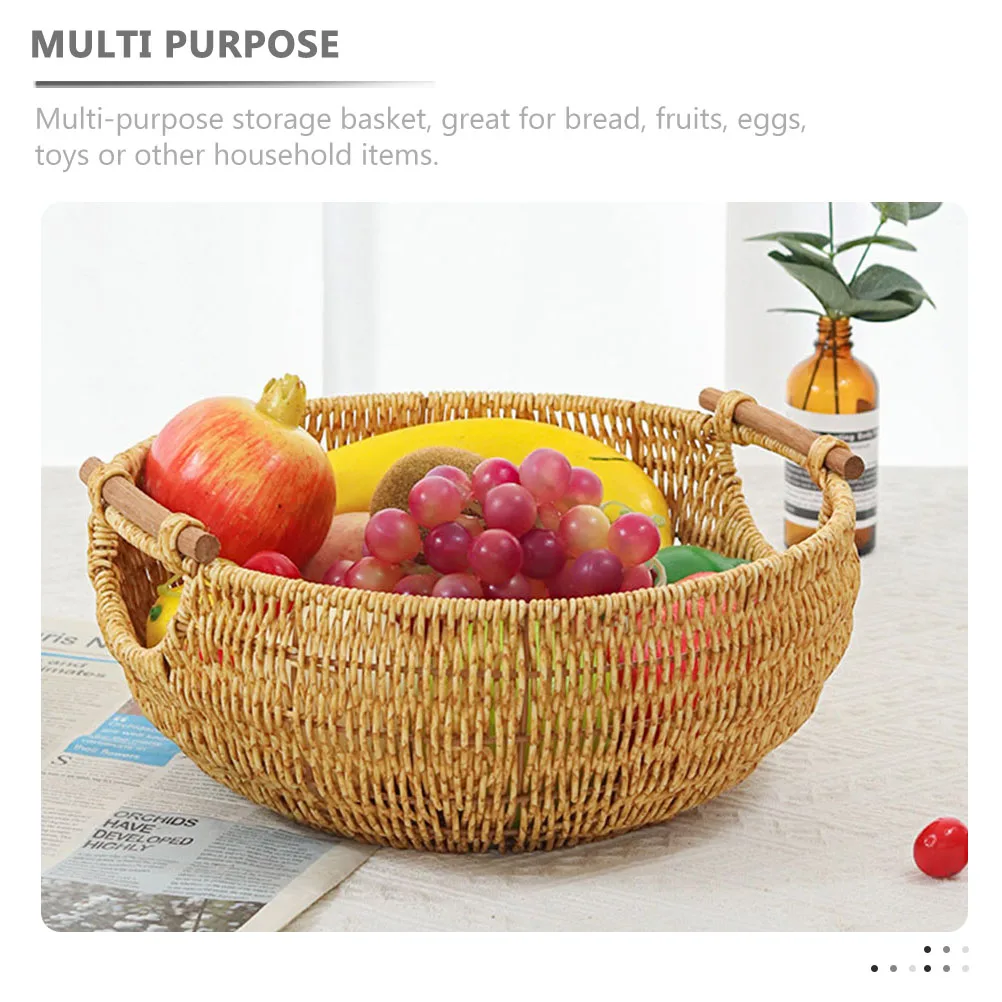Rattan Woven Basket Container Double Handles Home Kitchen Bathroom Organizer Bread Fruits Egg Storage Baskets Household Storage
Rattan Woven Basket Container Double Handles Home Kitchen Bathroom Organizer Bread Fruits Egg Storage Baskets Household Storage
