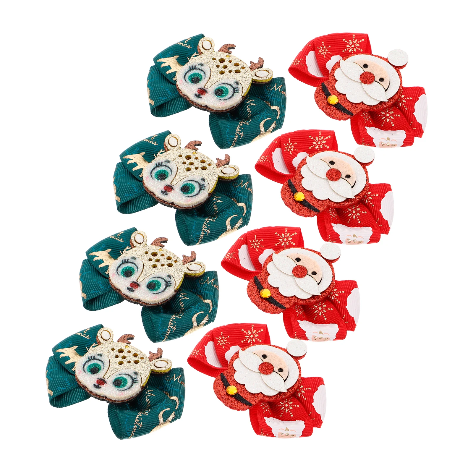 8 Pcs Children Hair Clips Christmas Elk Bows Toddler Hairpins Festive Accessories Holiday Decorations
8 Pcs Children Hair Clips Christmas Elk Bows Toddler Hairpins Festive Accessories Holiday Decorations