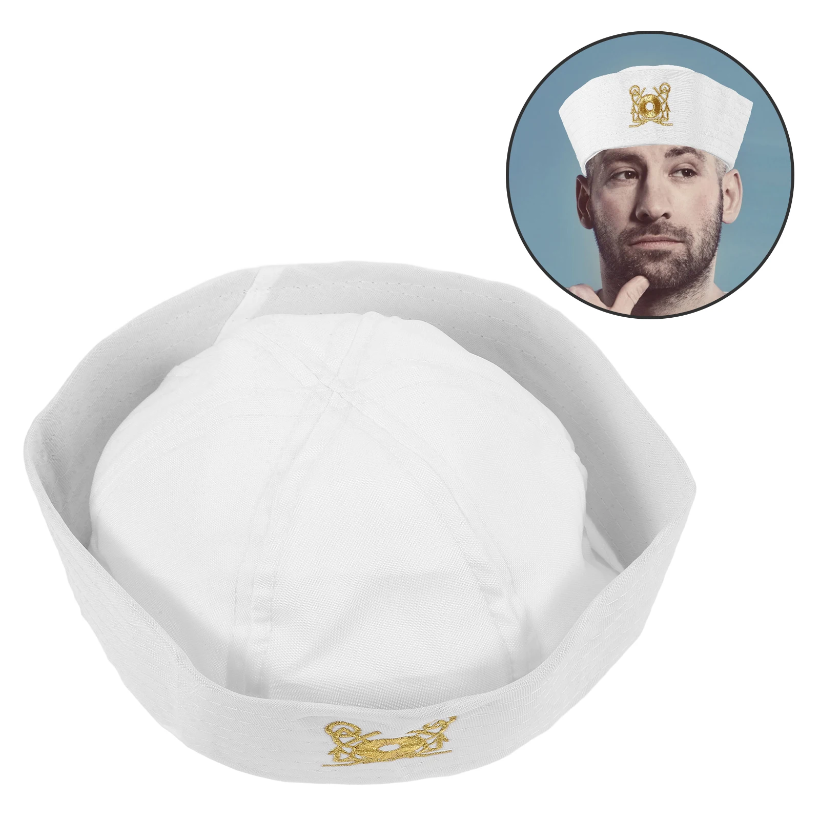 Sailor Hat White Round Dome Unisex Adult Size Cosplay Halloween Nautical Pool Masquerade Decor Accessories
Sailor Hat White Round Dome Unisex Adult Size Cosplay Halloween Nautical Pool Masquerade Decor Accessories