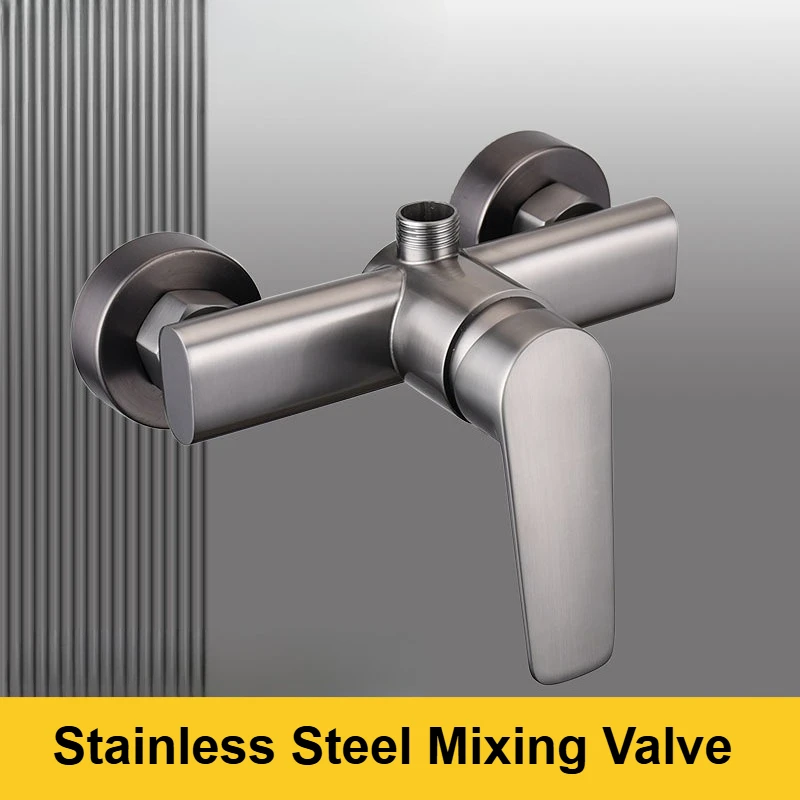 Смесительный клапан из нержавеющей стали, смеситель для холодной и горячей воды, скрытый смеситель для душа для ванной комнаты, водонагреватель, аксессуары для душа
Смесительный клапан из нержавеющей стали, смеситель для холодной и горячей воды, скрытый смеситель для душа для ванной комнаты, водонагреватель, аксессуары для душа