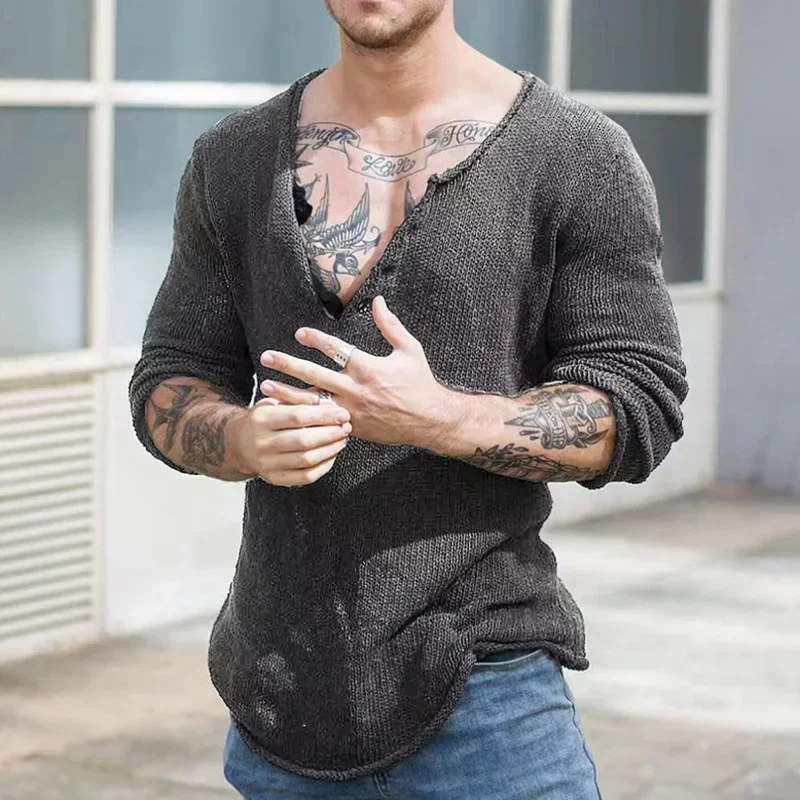 Men V-Neck Streetwear Solid Basic Tops Casual Loose Male Spring Autumn Pullovers Simplicity Slim Fit Long Sleeve Thin Sweater
Men V-Neck Streetwear Solid Basic Tops Casual Loose Male Spring Autumn Pullovers Simplicity Slim Fit Long Sleeve Thin Sweater