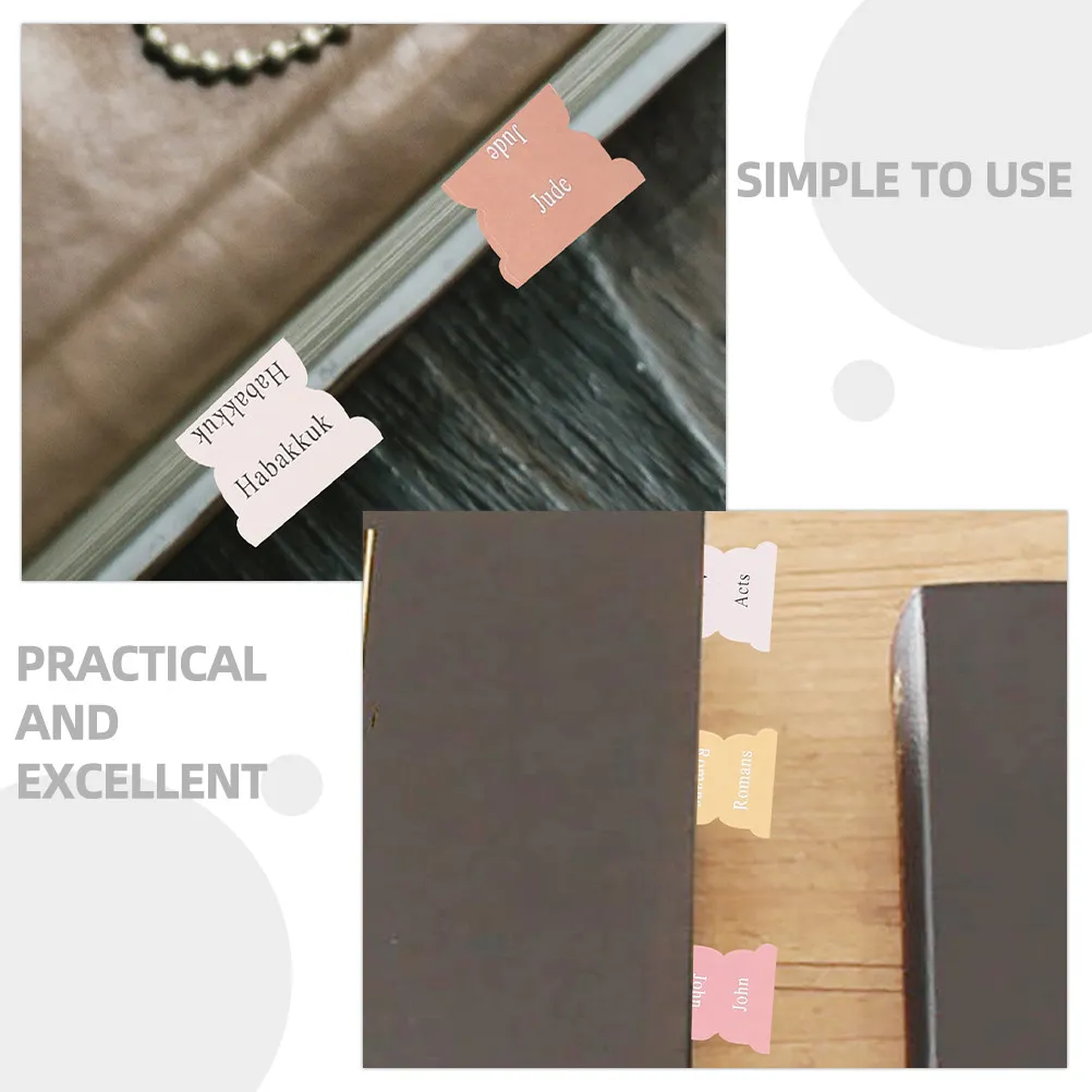 10 Sheets Bible Index Tabs Self-Adhesive Labels for Efficient Bible Study Book Organization Page Finder for Women Men
10 Sheets Bible Index Tabs Self-Adhesive Labels for Efficient Bible Study Book Organization Page Finder for Women Men