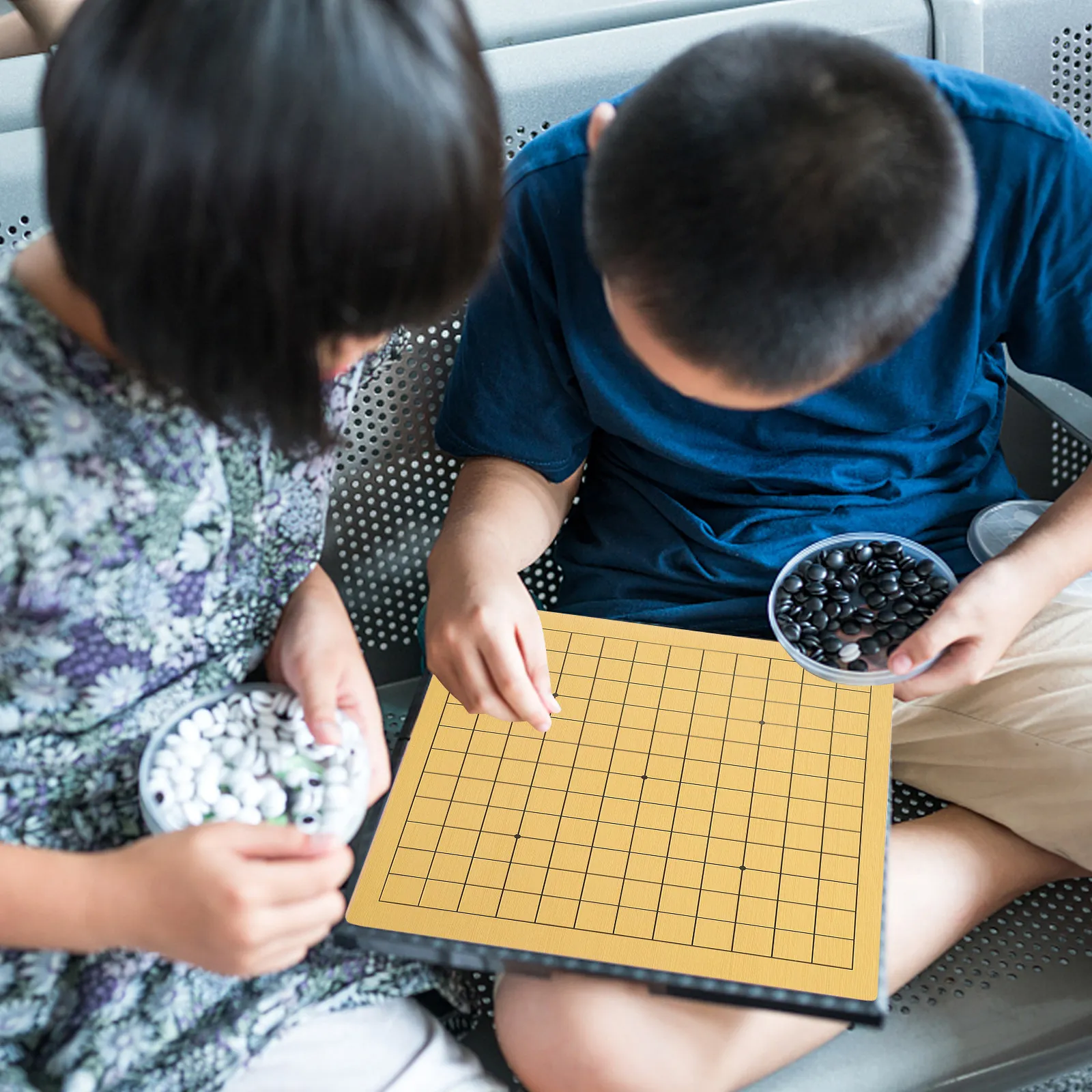 2Pcs Game Folding Wooden Go Chessboard Portable Double-Sided Children's Educational Strategic Board for Travel Play
2Pcs Game Folding Wooden Go Chessboard Portable Double-Sided Children's Educational Strategic Board for Travel Play