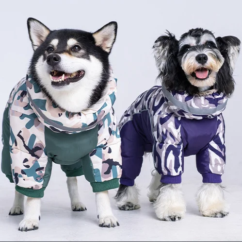 Manufacturer Direct Sales Thickened Winter Waterproof Dog Pet Clothing One-Piece Four-Legged Cotton Clothes
Manufacturer Direct Sales Thickened Winter Waterproof Dog Pet Clothing One-Piece Four-Legged Cotton Clothes