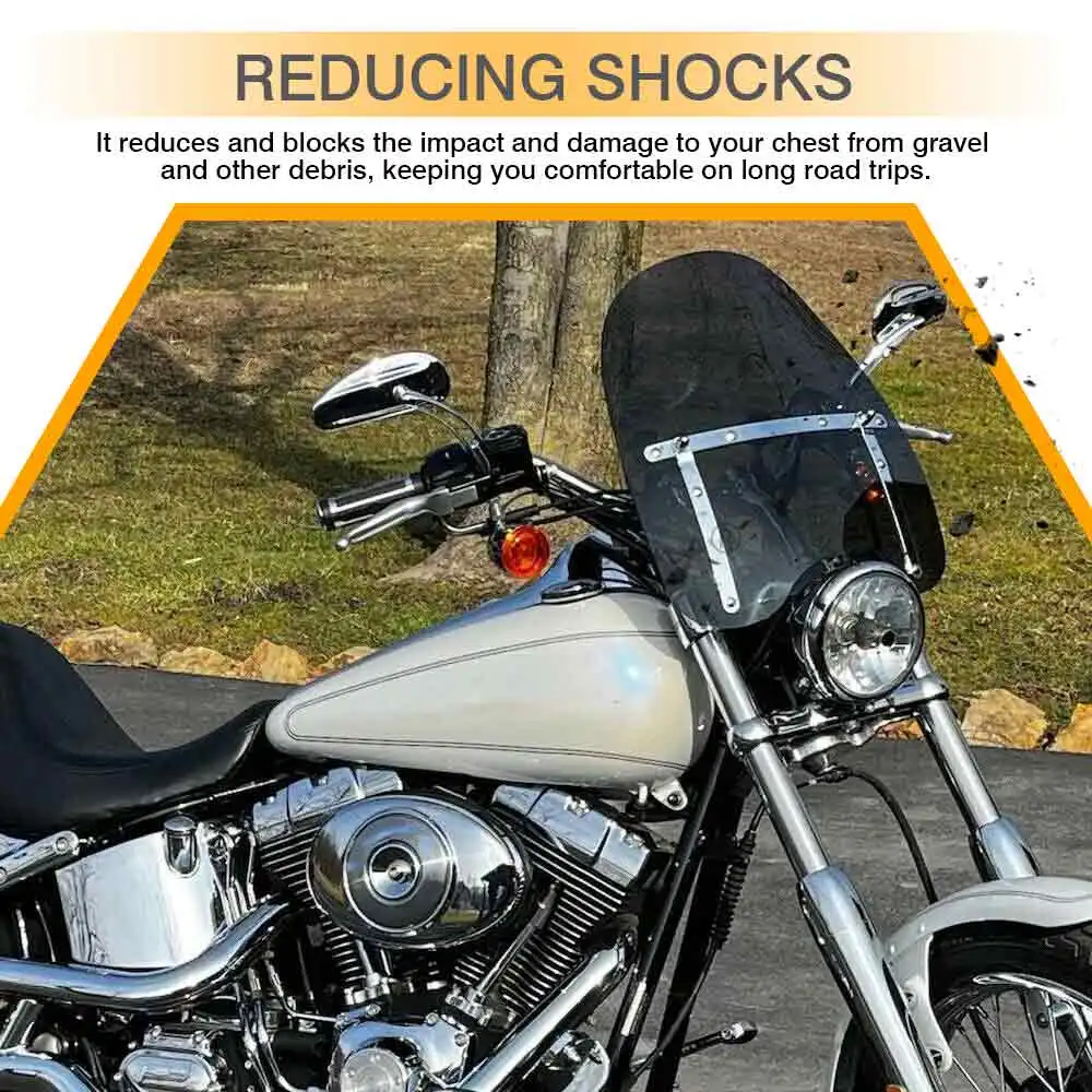 Motorcycle Adjustable Windscreen Fits For Harley For Honda For Yamaha For Kawasaki For Victory For Suzuki 1969-2023 Light Smoke
Motorcycle Adjustable Windscreen Fits For Harley For Honda For Yamaha For Kawasaki For Victory For Suzuki 1969-2023 Light Smoke