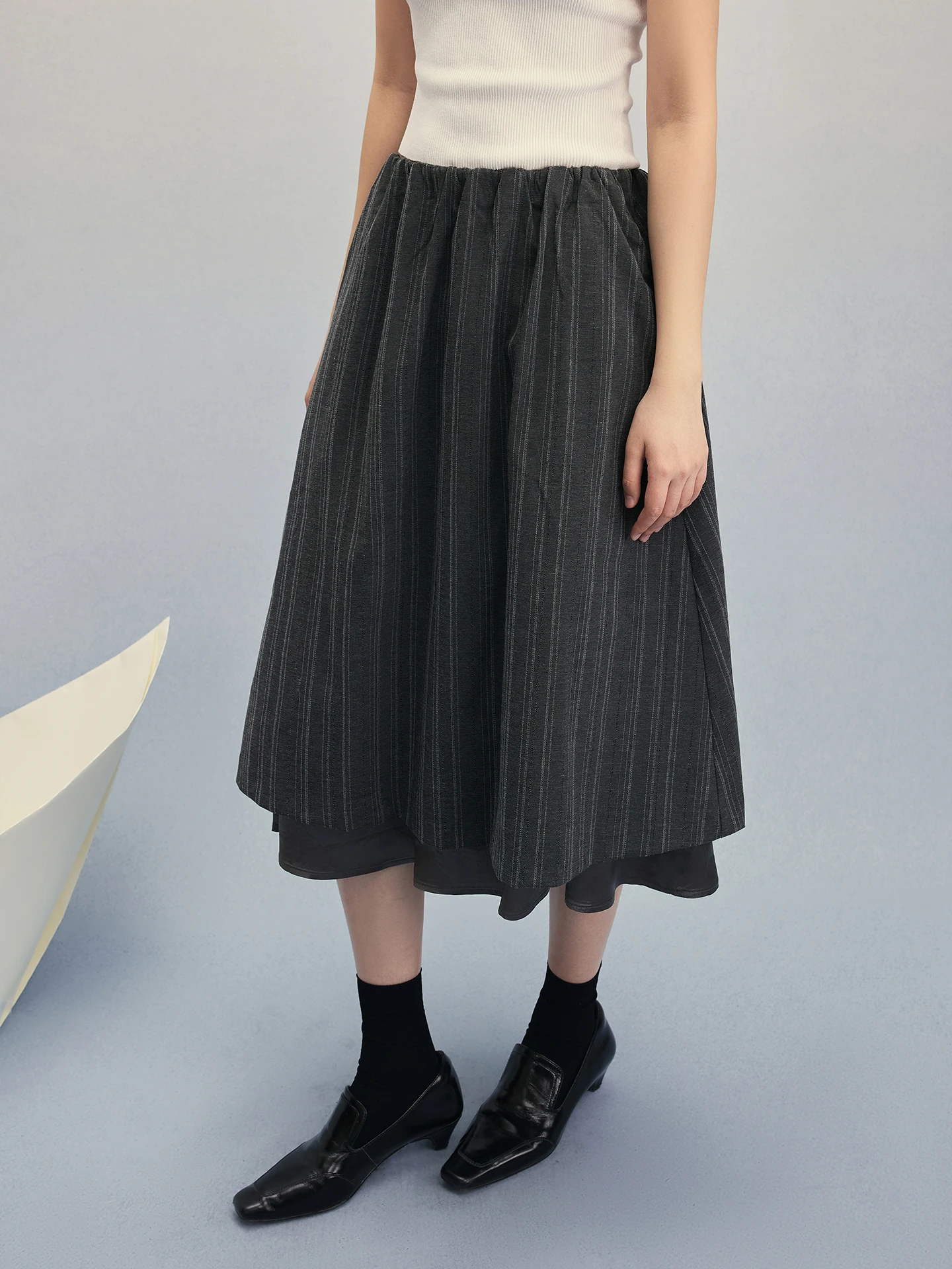 Caremind College Style Embroidered Stripe Seven-Foot Skirt Double Layer Splicing Skirt Polyester Blend A-Line Silhouette
Caremind College Style Embroidered Stripe Seven-Foot Skirt Double Layer Splicing Skirt Polyester Blend A-Line Silhouette