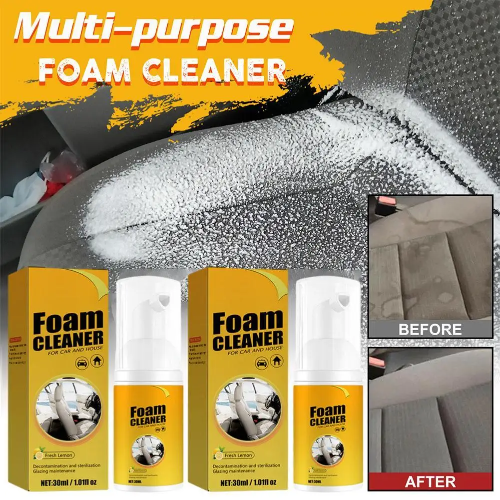 1/2/3pcs Car Interior Foam Cleaner Leather Seat Cleaning Products Decontamination Multifunctional Interior Cleaner Tool
1/2/3pcs Car Interior Foam Cleaner Leather Seat Cleaning Products Decontamination Multifunctional Interior Cleaner Tool