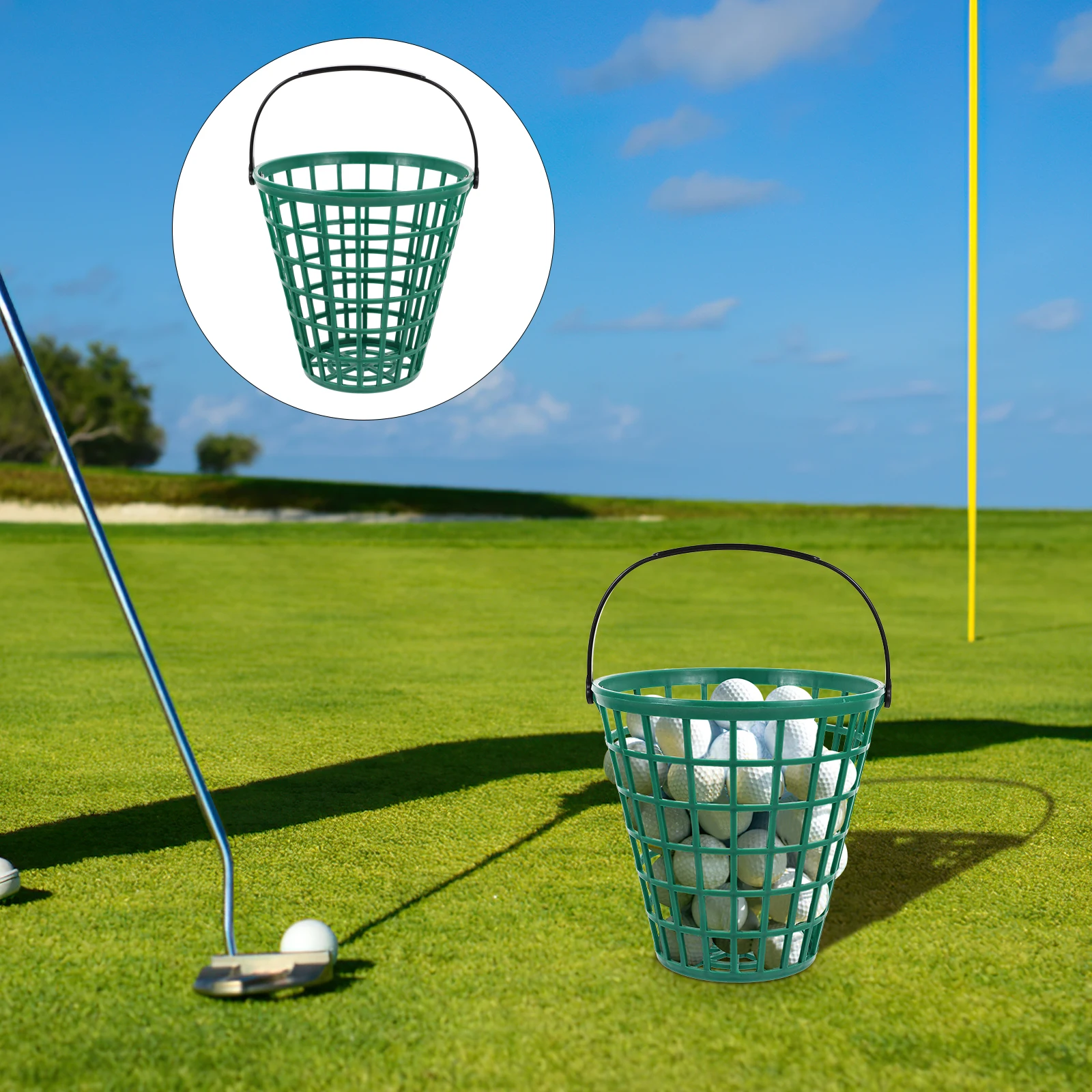 Golf Basket Storage Busket Holder for Mat Outdoor Baseball Bucket Green Plastic Range Garage Man
Golf Basket Storage Busket Holder for Mat Outdoor Baseball Bucket Green Plastic Range Garage Man