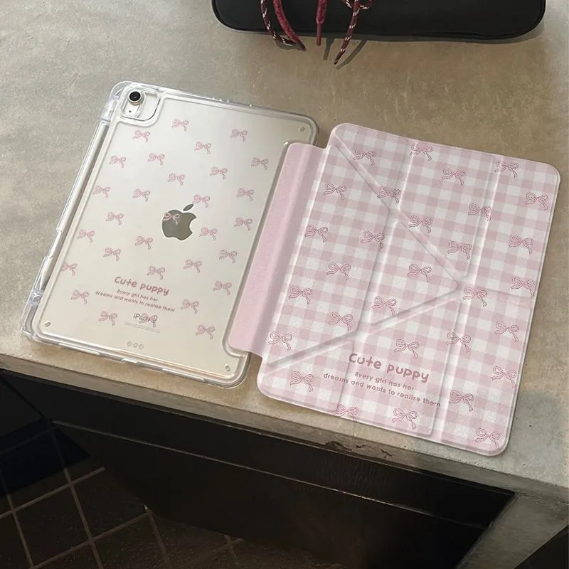 Ins Pink Bowknot New Tablet Case For iPad Pro 11 12.9in 13 M4 M5 Case 9.7 10.2 5/6th 7/8/9 10 11th Mini 6 7 Air 3 4 5 6 7 Cover
Ins Pink Bowknot New Tablet Case For iPad Pro 11 12.9in 13 M4 M5 Case 9.7 10.2 5/6th 7/8/9 10 11th Mini 6 7 Air 3 4 5 6 7 Cover
