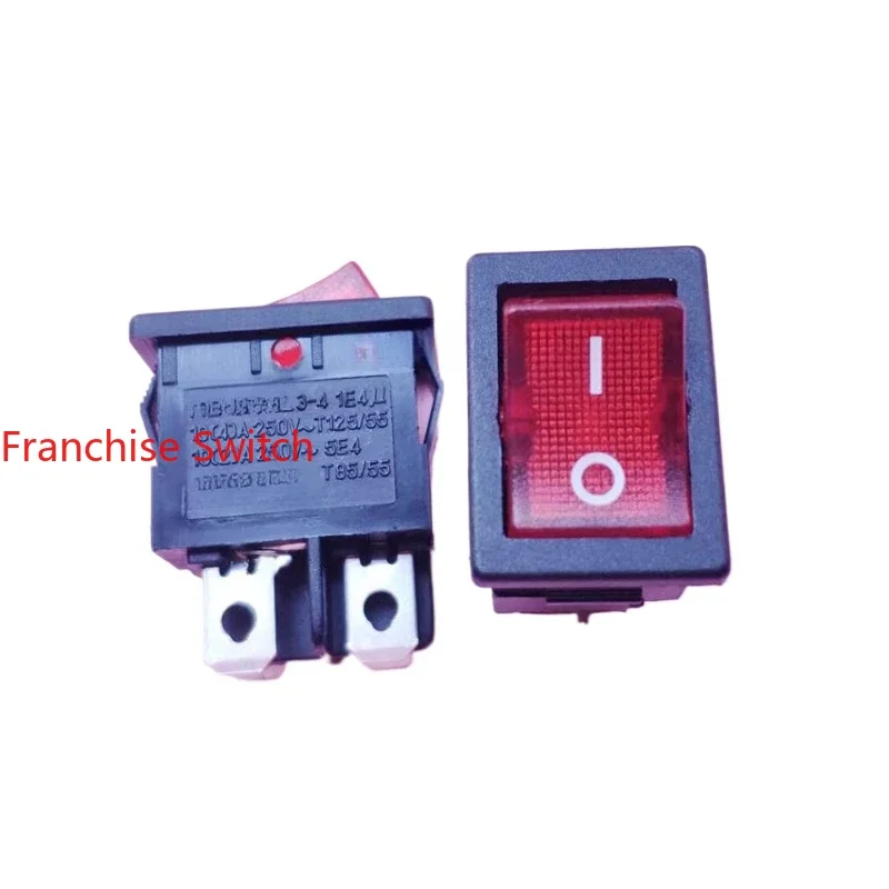 10PCS Ship type power switch RL3-4 four-foot two-gear with red light 16A high current 15X21mm spot
10PCS Ship type power switch RL3-4 four-foot two-gear with red light 16A high current 15X21mm spot