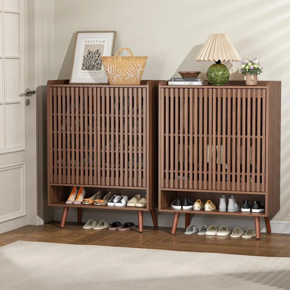 Shoe Cabinet Set of 2, with Doors Adjustable Shelves, 6-Tier Freestanding Shoe Cabinet
Shoe Cabinet Set of 2, with Doors Adjustable Shelves, 6-Tier Freestanding Shoe Cabinet