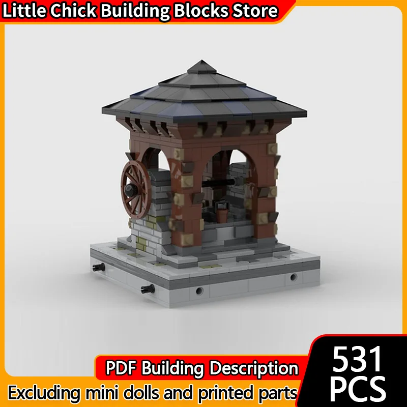 Medieval Castle Model MOC Building Bricks Village Well House Modular Technology Children Holiday Gifts Assemble Toys Suit
Medieval Castle Model MOC Building Bricks Village Well House Modular Technology Children Holiday Gifts Assemble Toys Suit