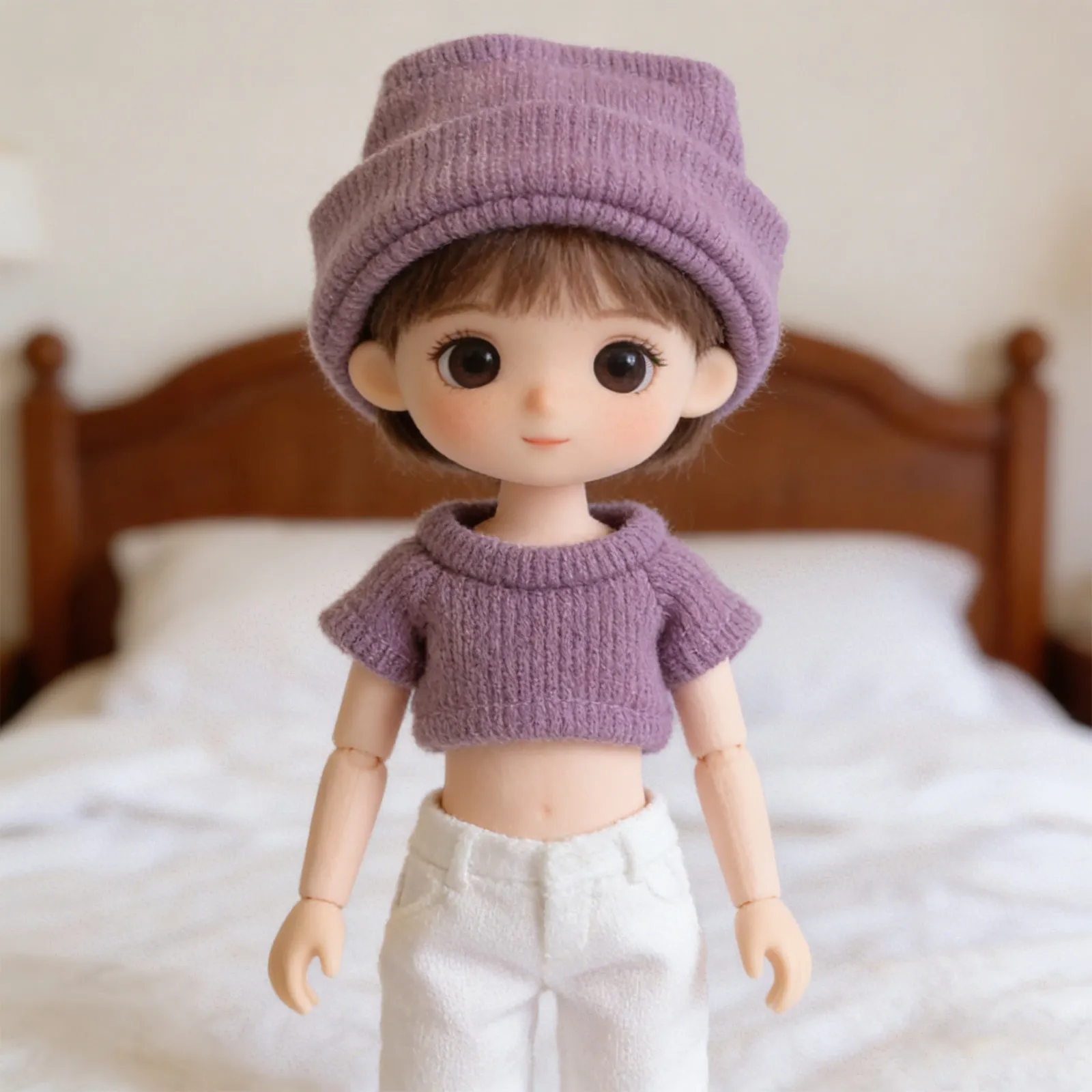 1Set Mini Clothes for 10Cm Knitted Cuffed Beanie Knit Sweater Top Outfit Cozy Soft Winter Accessories
1Set Mini Clothes for 10Cm Knitted Cuffed Beanie Knit Sweater Top Outfit Cozy Soft Winter Accessories