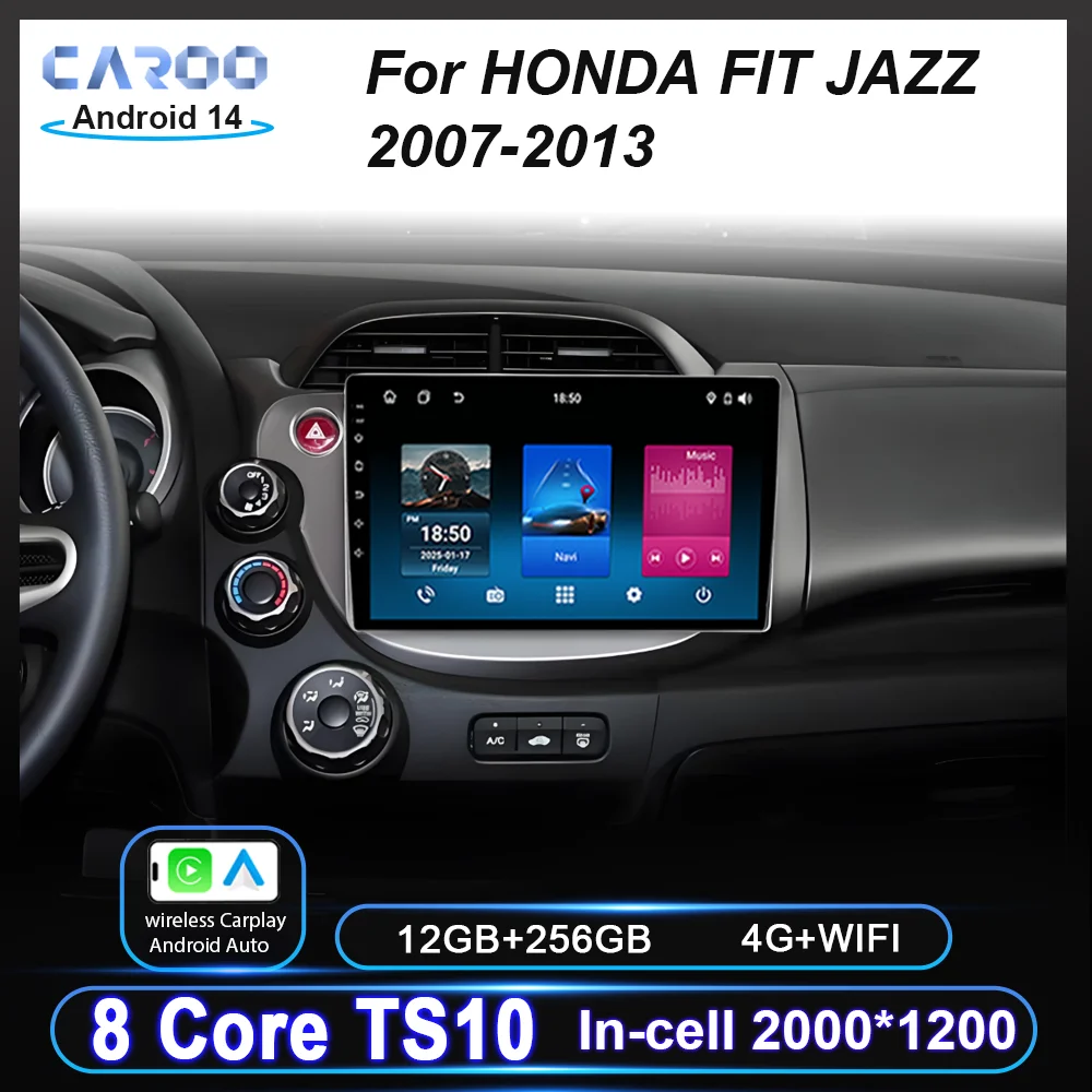 Car DVD Android 14 For HONDA FIT JAZZ 2007-2013 Car Radio Stereo Multimedia Player GPS Navigation Head Unit QLED Screen NO 2Din
Car DVD Android 14 For HONDA FIT JAZZ 2007-2013 Car Radio Stereo Multimedia Player GPS Navigation Head Unit QLED Screen NO 2Din