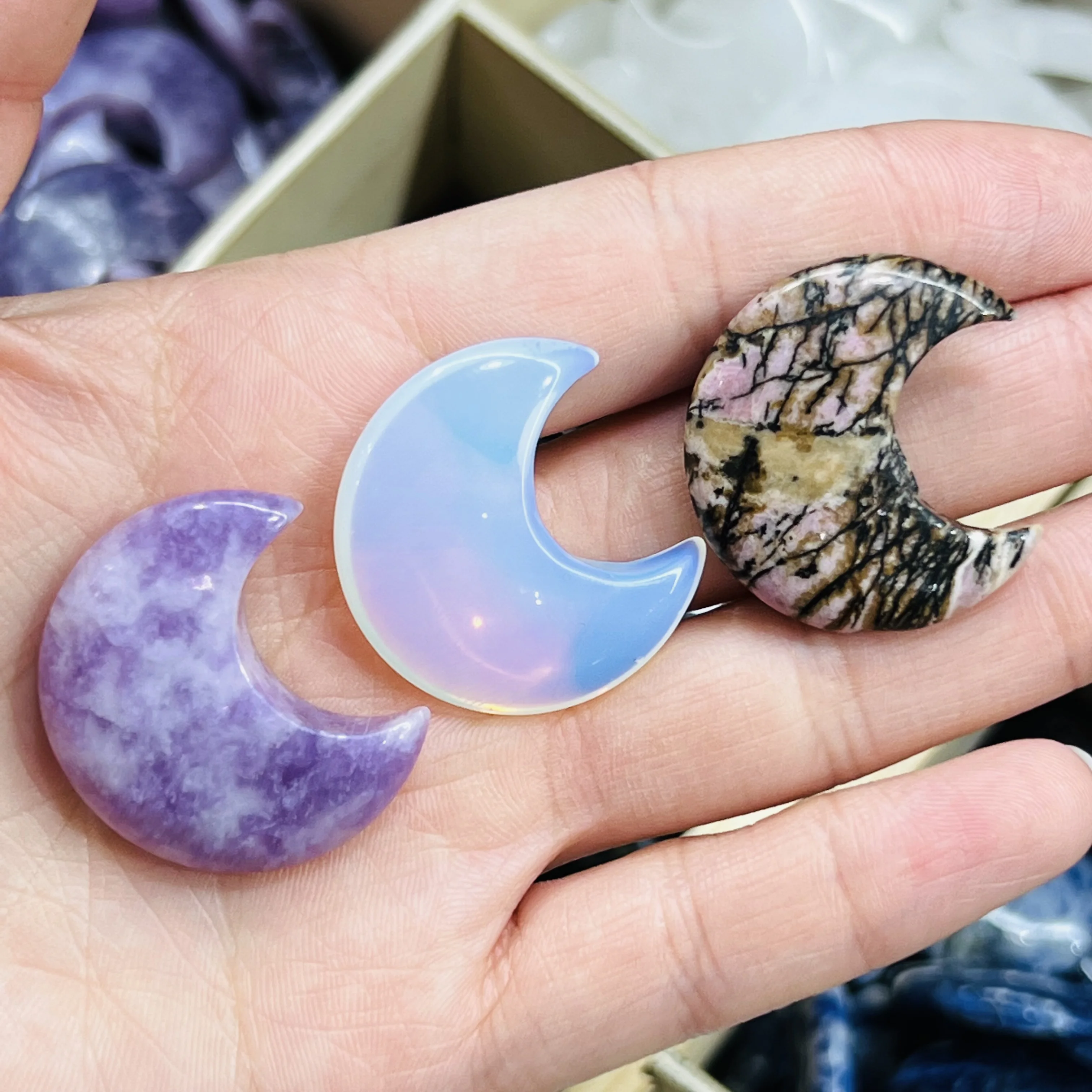 Натуральный лабрадор, минеральный лунный камень, резной кленовый лист, украшение для дома, подарок