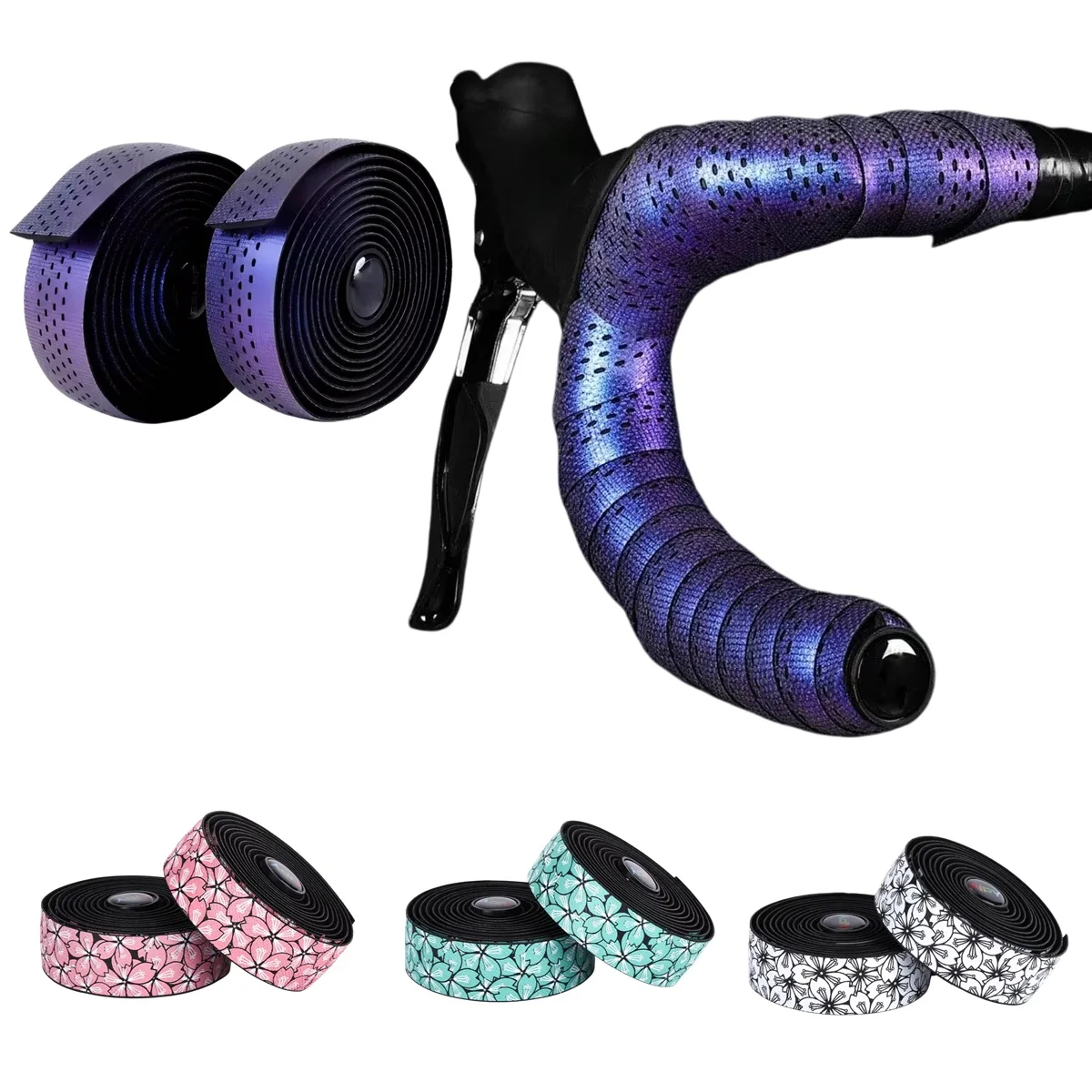 1 Pair Universal Road Bike Handlebar Strap Breathable Shock-absorbing Cycling Belt Anti-slip Wear-Resistant Bicycle Bar Tapes
1 Pair Universal Road Bike Handlebar Strap Breathable Shock-absorbing Cycling Belt Anti-slip Wear-Resistant Bicycle Bar Tapes