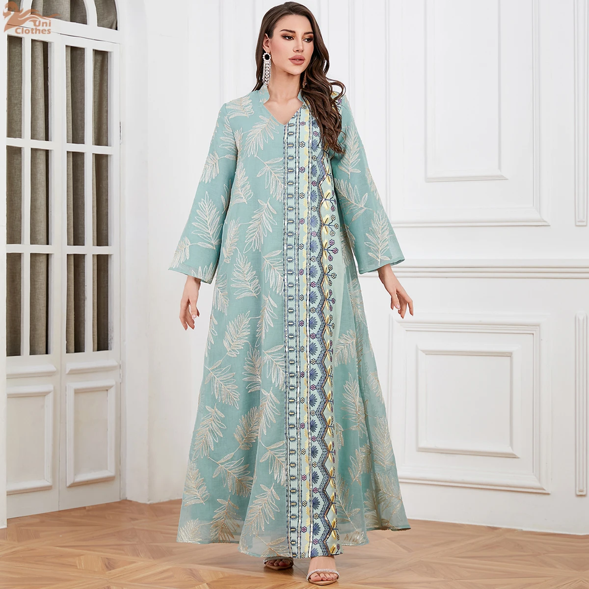 Uni Muslim Women Embroidery Dress Party Robe Abaya Vestidos Dubai Saudi Abayas Morocco Kaftan Jalabiya Eid Ramadan Dresses
Uni Muslim Women Embroidery Dress Party Robe Abaya Vestidos Dubai Saudi Abayas Morocco Kaftan Jalabiya Eid Ramadan Dresses