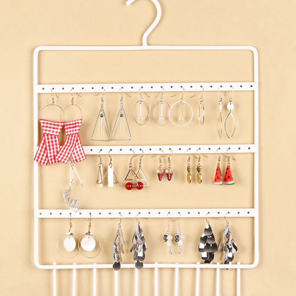 3-Tier Wall Mounted Metal Earring Holder Stand for Earrings Organization and Display Jewelry Rack for Women Girls White
3-Tier Wall Mounted Metal Earring Holder Stand for Earrings Organization and Display Jewelry Rack for Women Girls White