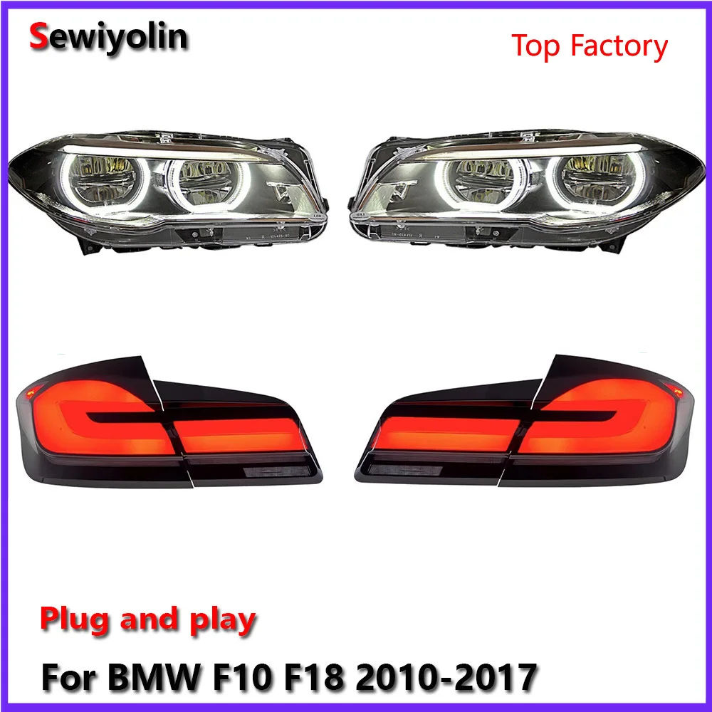 Car LED Headlight + Tail Light Assemblies For BMW F10 F18 2010-2017 Auto Fog DRL Brake Turn Signal Lamp Plug And Play
Car LED Headlight + Tail Light Assemblies For BMW F10 F18 2010-2017 Auto Fog DRL Brake Turn Signal Lamp Plug And Play