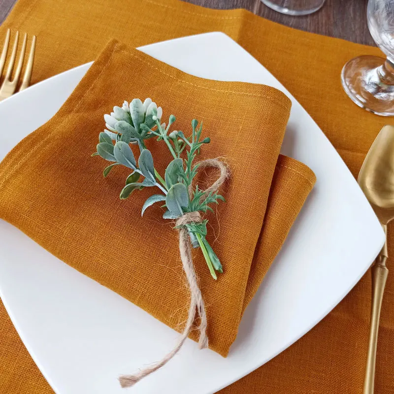 100% Linen Napkin 34 x 34 cm Serving Table Decor Dinner Towel for Kitchen Plates Mat Wedding Decoration Flax Fabric Gauze
100% Linen Napkin 34 x 34 cm Serving Table Decor Dinner Towel for Kitchen Plates Mat Wedding Decoration Flax Fabric Gauze