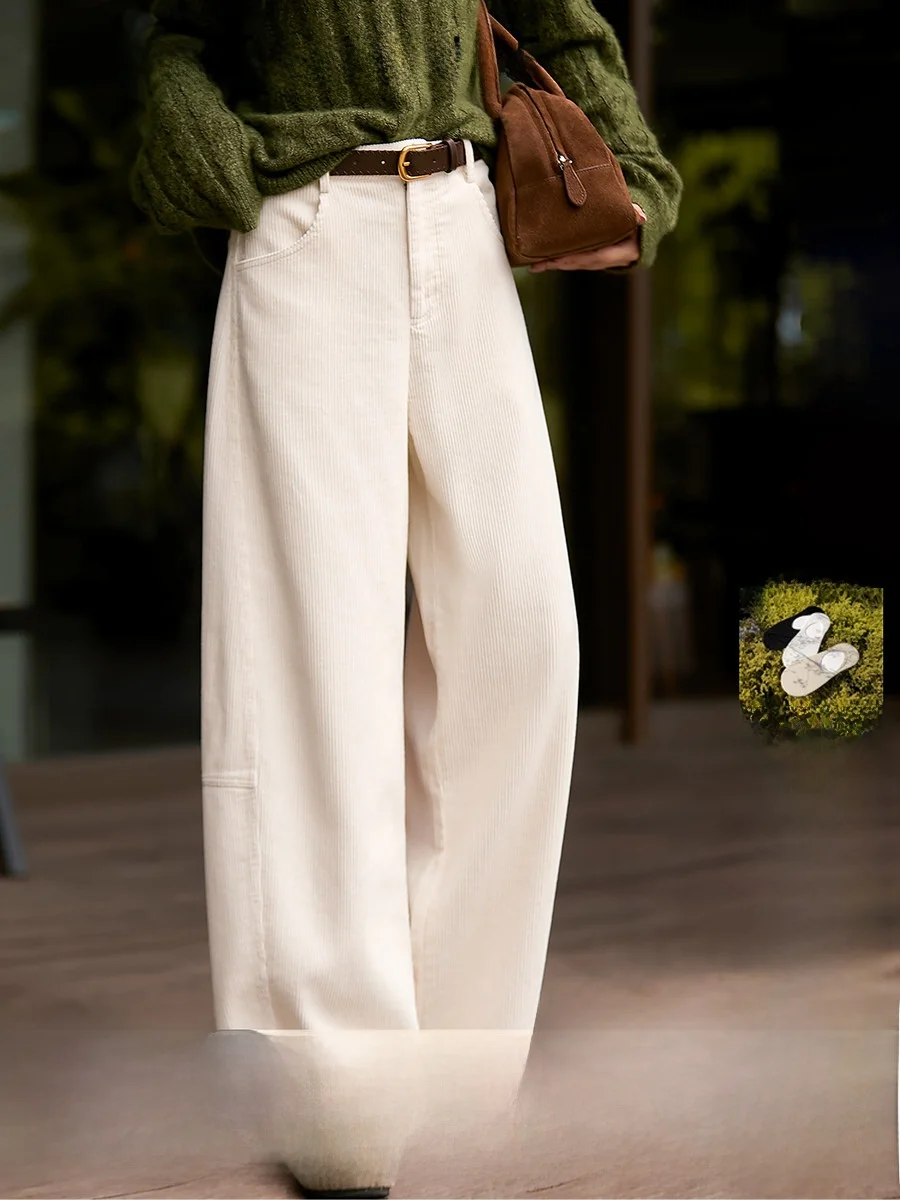 Spring Warm White Cotton Casual Pants Vertical Pit Texture Slimming Comfortable Rice Cake Pants High Waist Wide Leg Ladies Tr...
Spring Warm White Cotton Casual Pants Vertical Pit Texture Slimming Comfortable Rice Cake Pants High Waist Wide Leg Ladies Tr...