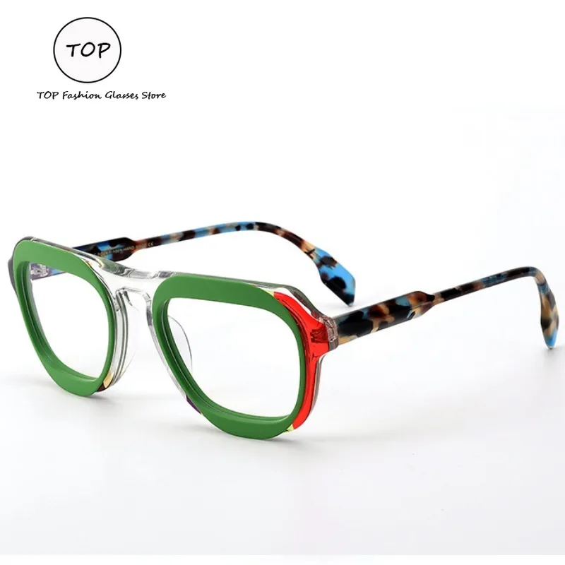 Multi-color Mosaic Square Frosted Plate Glasses Frame for Men and Women Can Be Matched with Myopia Anti-blue Glasses Frame
Multi-color Mosaic Square Frosted Plate Glasses Frame for Men and Women Can Be Matched with Myopia Anti-blue Glasses Frame