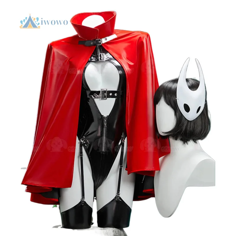 Game Hornet Hollow Knight: Silksong Cosplay Costume Red leather Cloak jumpsuit Headwear Halloween carnival women sexy uniform
Game Hornet Hollow Knight: Silksong Cosplay Costume Red leather Cloak jumpsuit Headwear Halloween carnival women sexy uniform