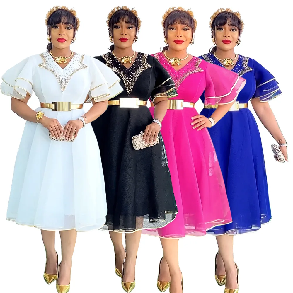 Plus Size African Party Dresses for Women 2025 New Fashion Dashiki Ankara Lace Wedding Gowns Elegant Turkey Muslim Maxi Dress
Plus Size African Party Dresses for Women 2025 New Fashion Dashiki Ankara Lace Wedding Gowns Elegant Turkey Muslim Maxi Dress