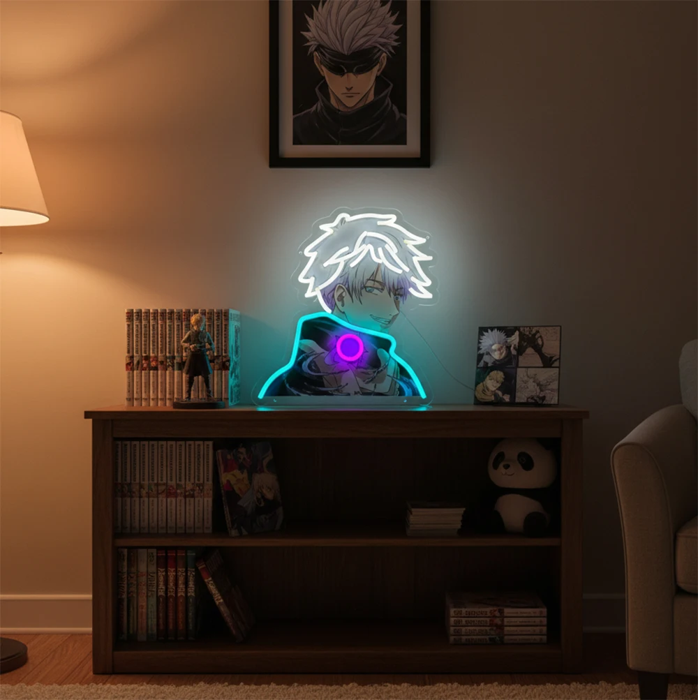 Неоновая вывеска аниме дзюдзюцу кайсен на заказ - светодиодный акриловый ночник Gojo для дома, декор спальни с питанием от USB, декор игровой комнаты, подарок
Неоновая вывеска аниме дзюдзюцу кайсен на заказ - светодиодный акриловый ночник Gojo для дома, декор спальни с питанием от USB, декор игровой комнаты, подарок