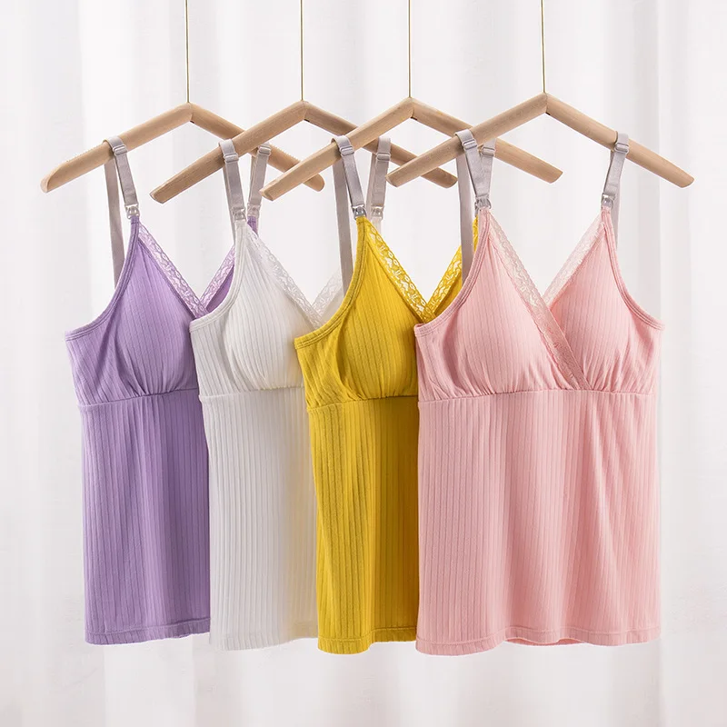 Maternity Nursing Cami Top Summer Breathable Comfortable Tank for Home or Outing, Cross-Front Breastfeeding Vest
Maternity Nursing Cami Top Summer Breathable Comfortable Tank for Home or Outing, Cross-Front Breastfeeding Vest