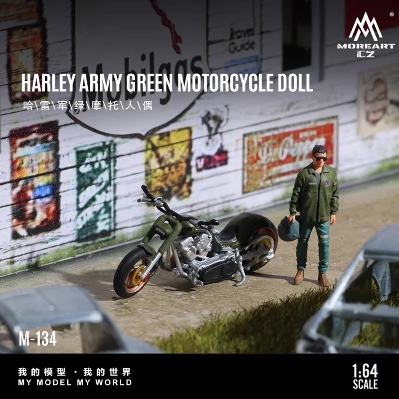 MoreArt Resin 1:64 Military Green Motorcycle Doll Set Car Model Limited Edition Holiday Gifts Toys
MoreArt Resin 1:64 Military Green Motorcycle Doll Set Car Model Limited Edition Holiday Gifts Toys