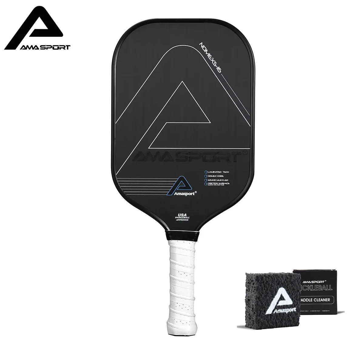 AMASPORT Pickleball Paddles Control Carbon Fiber Pickleball Paddles with Cushion Comfort Pickleball Paddle Grip
AMASPORT Pickleball Paddles Control Carbon Fiber Pickleball Paddles with Cushion Comfort Pickleball Paddle Grip