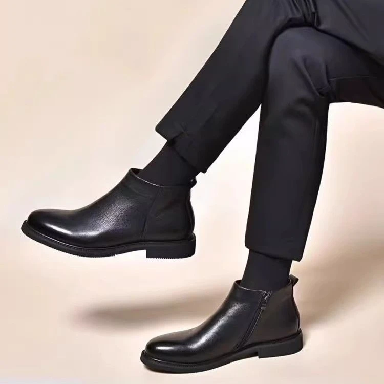 Men's 2026 Winter New Chelsea Boots Genuine Leather Fur Lined Warm Ankle Boots Formal Business Waterproof Non-slip Casual Shoes
Men's 2026 Winter New Chelsea Boots Genuine Leather Fur Lined Warm Ankle Boots Formal Business Waterproof Non-slip Casual Shoes