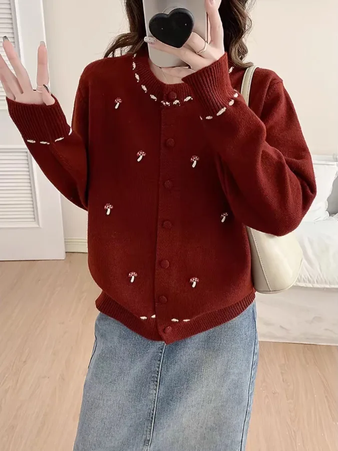 Корейский круглый вязаный открытый кардиган, женский свободный крой, ленивый свитер, дэт, осень-зима, Новое поступление, цельный предмет
Корейский круглый вязаный открытый кардиган, женский свободный крой, ленивый свитер, дэт, осень-зима, Новое поступление, цельный предмет